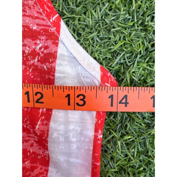 American Flag Racerback Tank Cover-Up Dress S By Shore Trendz - Picture 6 of 6